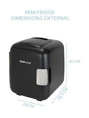 MONCOOK Black Glass Door Mini Fridge Cooling and Warming Functio 14L - Image 3 of 7