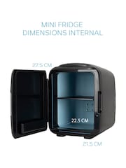 MONCOOK Black Glass Door Mini Fridge Cooling and Warming Functio 14L - Image 4 of 7