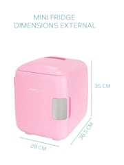 MONCOOK Pink Mono Glass Door Mini Fridge Cooling and Warming Functio 14L - Image 3 of 7
