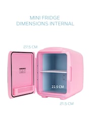 MONCOOK Pink Mono Glass Door Mini Fridge Cooling and Warming Functio 14L - Image 4 of 7