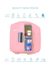 MONCOOK Pink Mono Glass Door Mini Fridge Cooling and Warming Functio 14L - Image 7 of 7