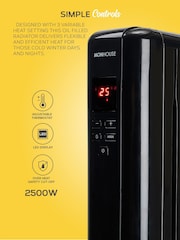 MONHOUSE Black 2500W Digital 10 fins Oil Filled Radiator with LED Display - Image 5 of 7