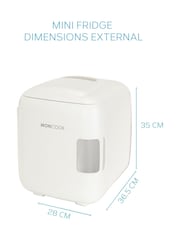MONCOOK White Mono Glass Door Mini Fridge Cooling and Warming Functio 14L - Image 3 of 7