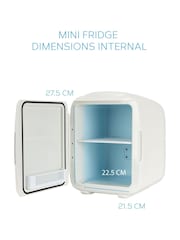 MONCOOK White Mono Glass Door Mini Fridge Cooling and Warming Functio 14L - Image 4 of 7