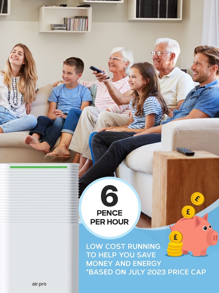 Air Pro White 12L Digital Dehumidifier with 2L Water Tank and Sleep Mode - Image 7 of 7