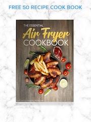 MONCOOK Grey 9L Dual Air Fryer Oil Free Cooking with 50 Receipe Book - Image 3 of 7