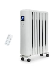 MONHOUSE White 2500W Digital 10 fins Oil Filled Radiator with LED Display - Image 1 of 7