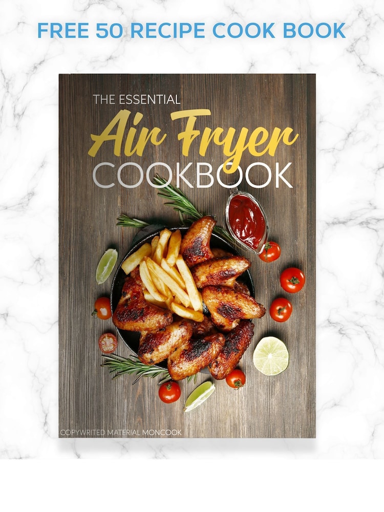 MONCOOK Black 65L Air Fryer Oil Free Cooking with 50 Receipe Book - Image 2 of 7