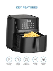 MONCOOK Black 65L Air Fryer Oil Free Cooking with 50 Receipe Book - Image 3 of 7