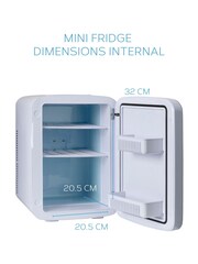 MONCOOK White Glass Door Mini Fridge Cooling and Warming Functio 15L - Image 3 of 7