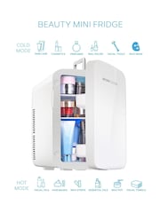 MONCOOK White Glass Door Mini Fridge Cooling and Warming Functio 15L - Image 7 of 7