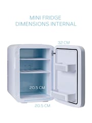 MONCOOK Grey Glass Door Mini Fridge Cooling and Warming Functio 15L - Image 3 of 7