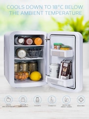 MONCOOK Grey Glass Door Mini Fridge Cooling and Warming Functio 15L - Image 5 of 7