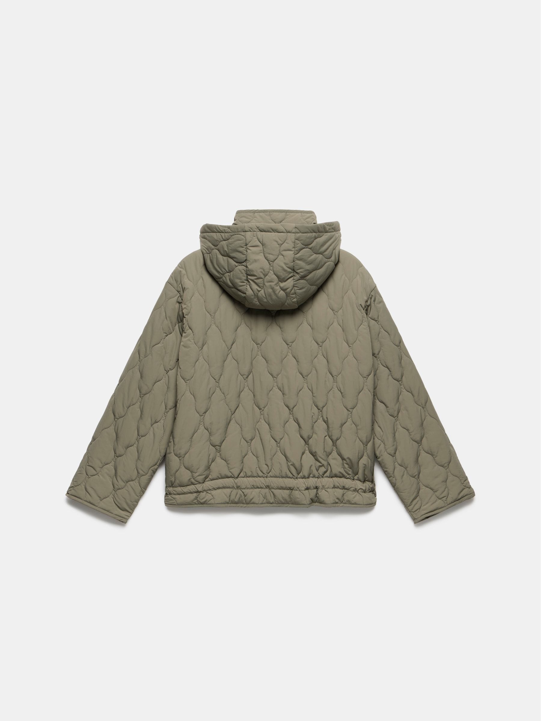 Buy Mint Velvet Green Quilted Hooded Jacket from the Next UK online shop