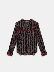 Mint Velvet Red Floral Print Blouse - Image 3 of 4