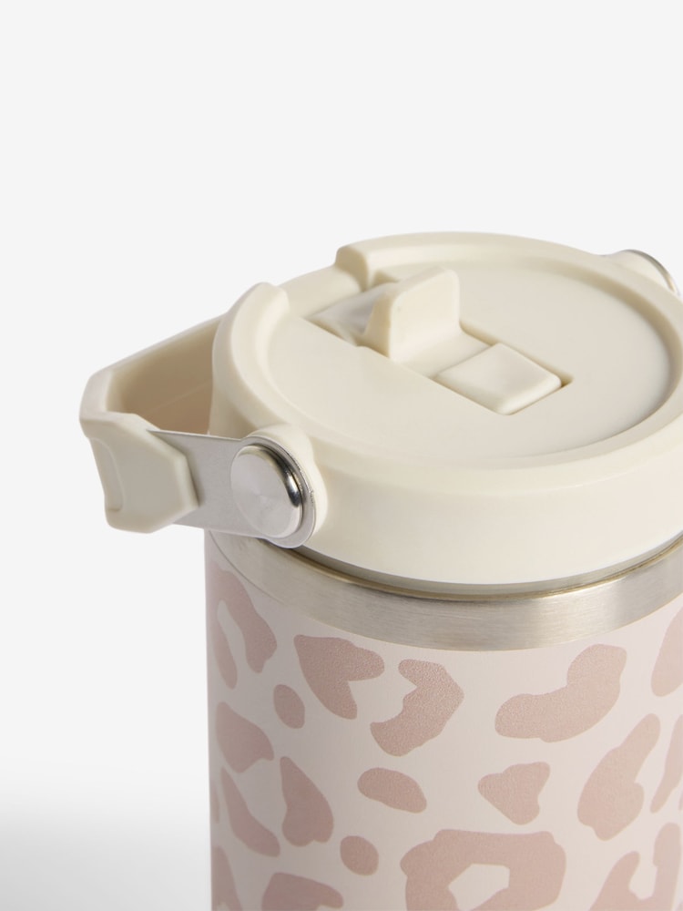 Cream Leopard Print Water Bottle - Image 4 of 4