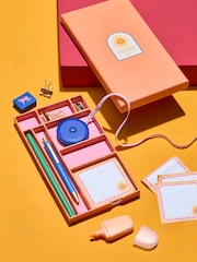 Orange Mediterranean Print Stationery Set - Image 1 of 4