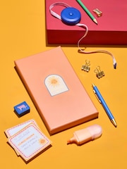 Orange Mediterranean Print Stationery Set - Image 2 of 4