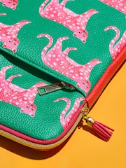 Green/Pink Mediterranean Print Laptop Sleeve - Image 2 of 5