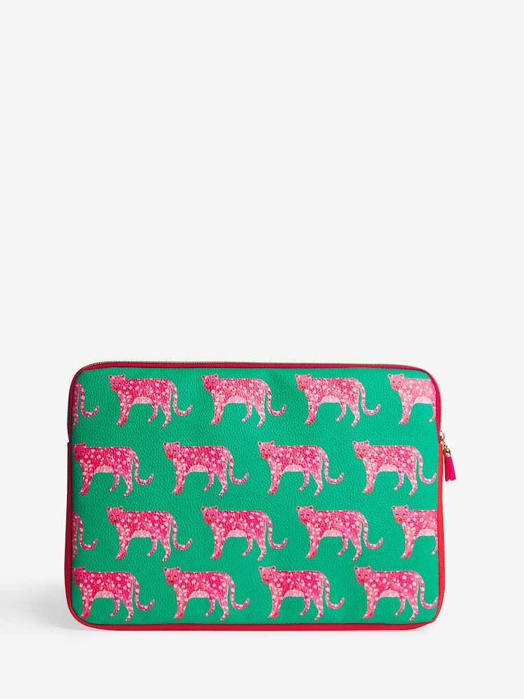 Green/Pink Mediterranean Print Laptop Sleeve - Image 5 of 5
