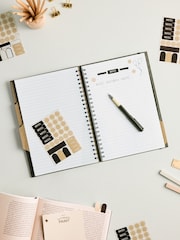 Natural A4 Project Notebook with Stickers and Pen - Image 2 of 4