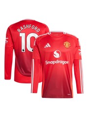 adidas Red Manchester United Home Shirt 2024-25 - Image 1 of 3