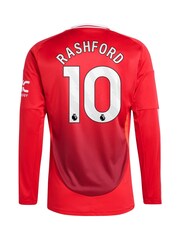 adidas Red Manchester United Home Shirt 2024-25 - Image 3 of 3