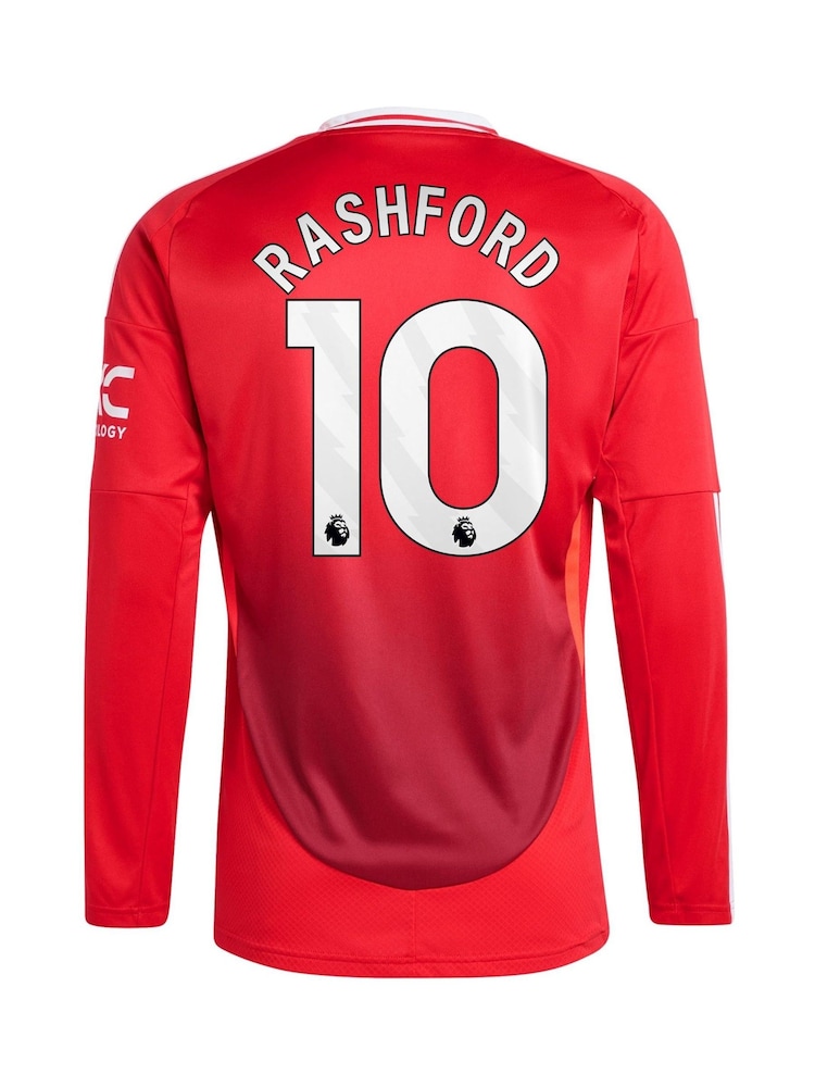 adidas Red Manchester United Home Shirt 2024-25 - Image 3 of 3