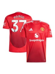 adidas Red Manchester United Home Shirt 2024-25 - Image 1 of 3