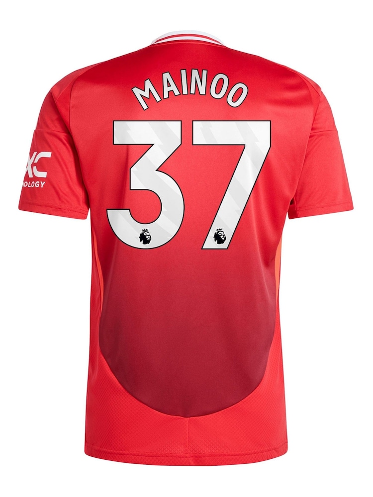adidas Red Manchester United Home Shirt 2024-25 - Image 3 of 3