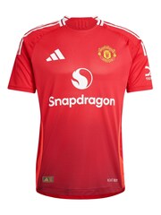 adidas Red Manchester United Home Authentic Shirt 2024-25 - Image 2 of 3