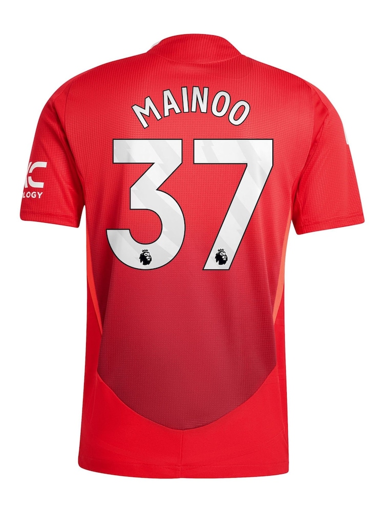 adidas Red Manchester United Home Authentic Shirt 2024-25 - Image 3 of 3