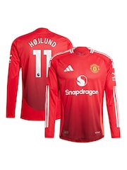adidas Red Manchester United Home Authentic Shirt 2024-25 - Image 1 of 3