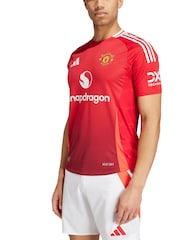 adidas Red Manchester United Home Authentic Shirt 2024-25 - Image 1 of 5