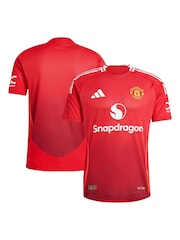 adidas Red Manchester United Home Authentic Shirt 2024-25 - Image 3 of 5