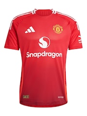 adidas Red Manchester United Home Authentic Shirt 2024-25 - Image 4 of 5