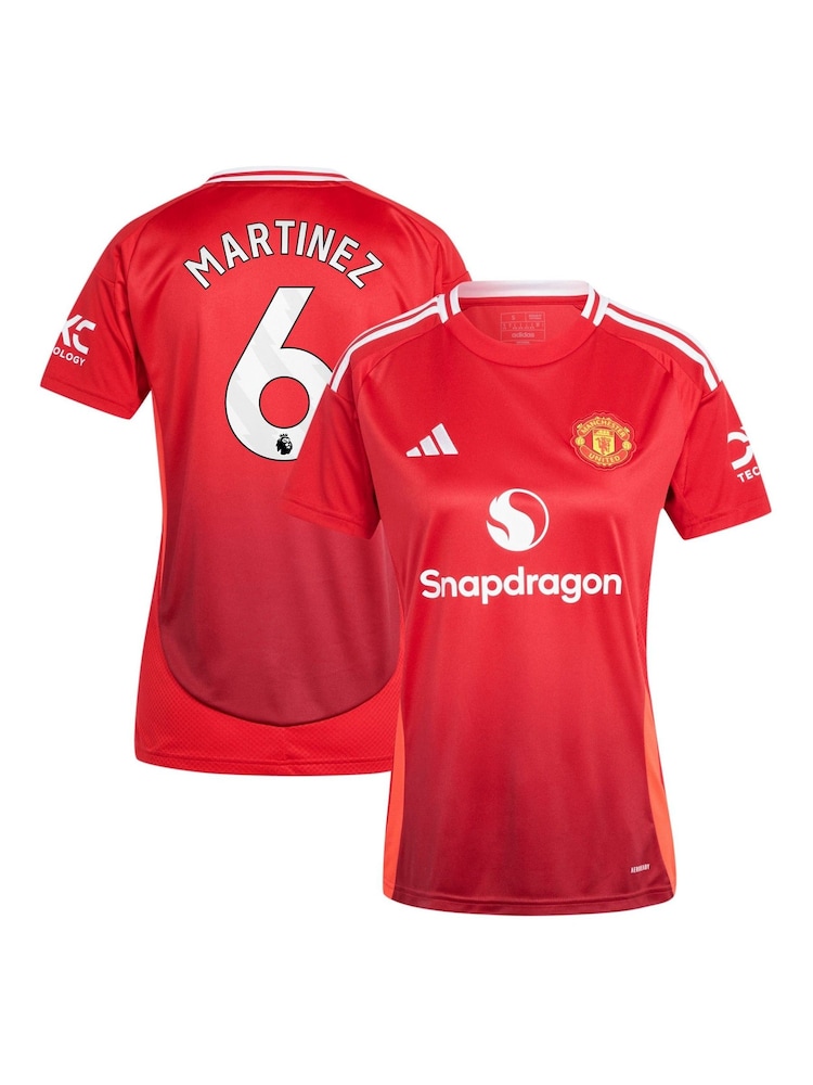 adidas Red Manchester United Home Shirt 2024-25 - Image 1 of 3