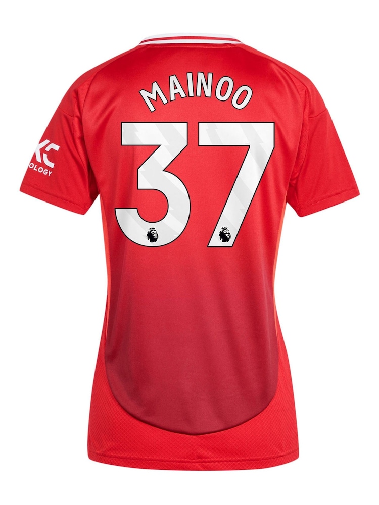 adidas Red Manchester United Home Shirt 2024-25 - Image 3 of 3