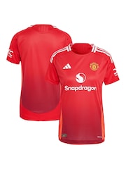 adidas Red Manchester United Home Authentic Shirt 2024-25 - Image 1 of 3