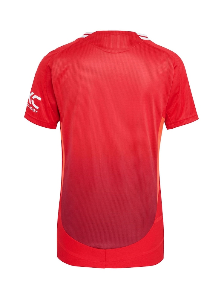 adidas Red Manchester United Home Authentic Shirt 2024-25 - Image 3 of 3
