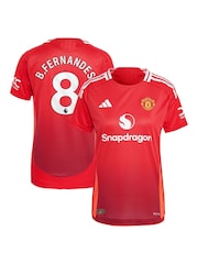 adidas Red Manchester United Home Authentic Shirt 2024-25 - Image 1 of 2