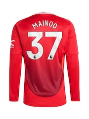 adidas Red Manchester United Home Shirt 2024-25 - Image 3 of 3