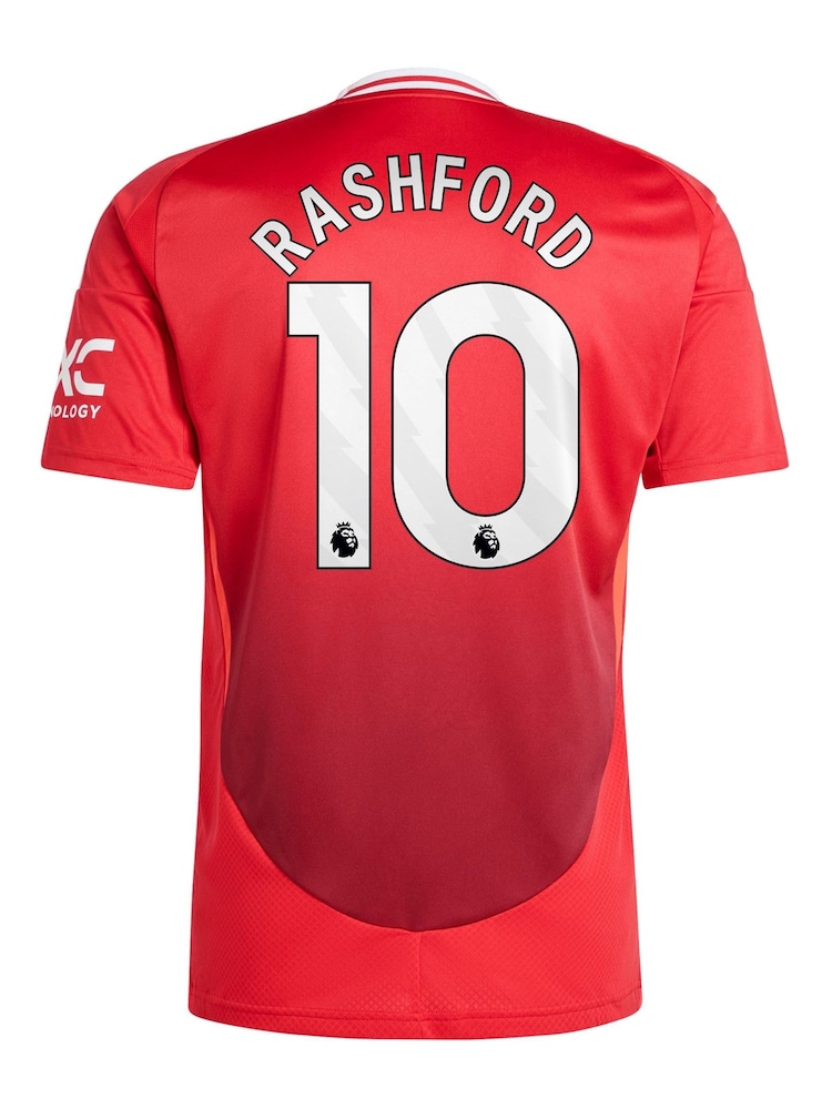 adidas Red Manchester United Home Shirt 2024-25 - Image 2 of 3