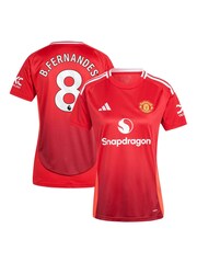 adidas Red Manchester United Home Shirt 2024-25 - Image 1 of 3