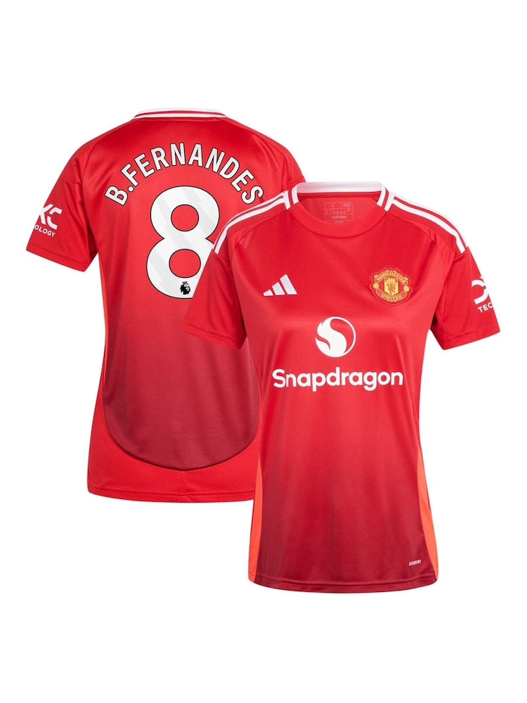 adidas Red Manchester United Home Shirt 2024-25 - Image 1 of 3