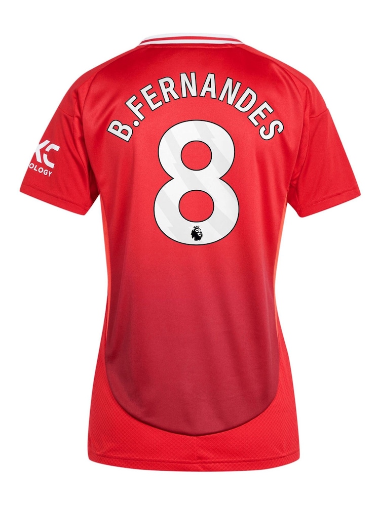 adidas Red Manchester United Home Shirt 2024-25 - Image 2 of 3