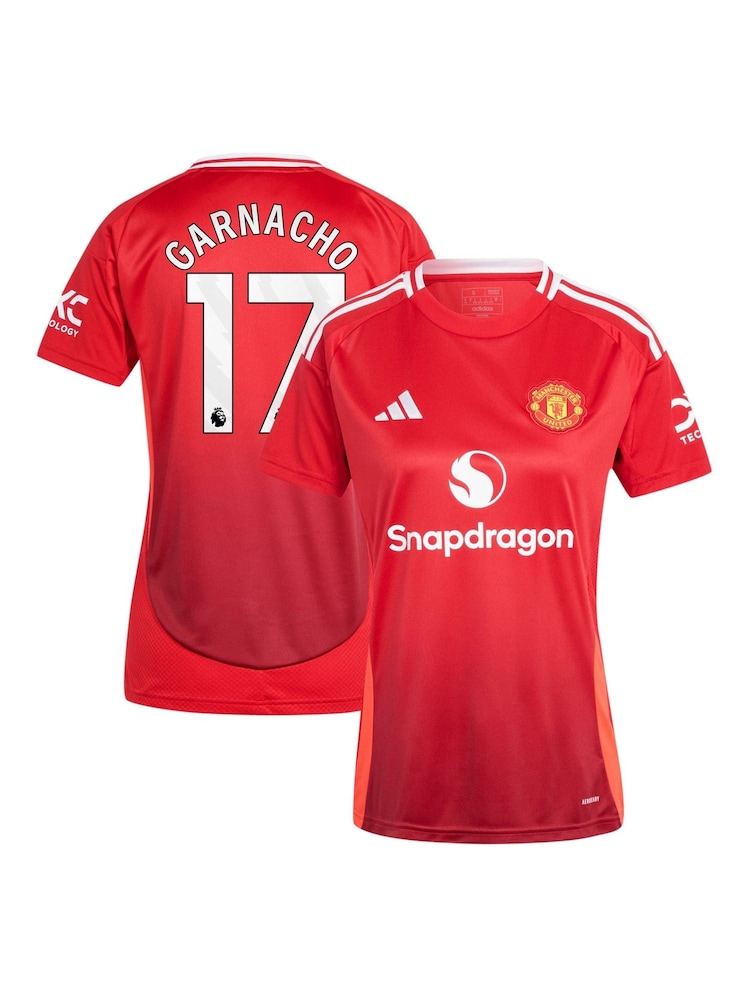 adidas Red Manchester United Home Shirt 2024-25 - Image 1 of 3