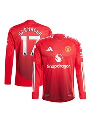 adidas Red Manchester United Home Authentic Shirt 2024-25 - Image 1 of 3