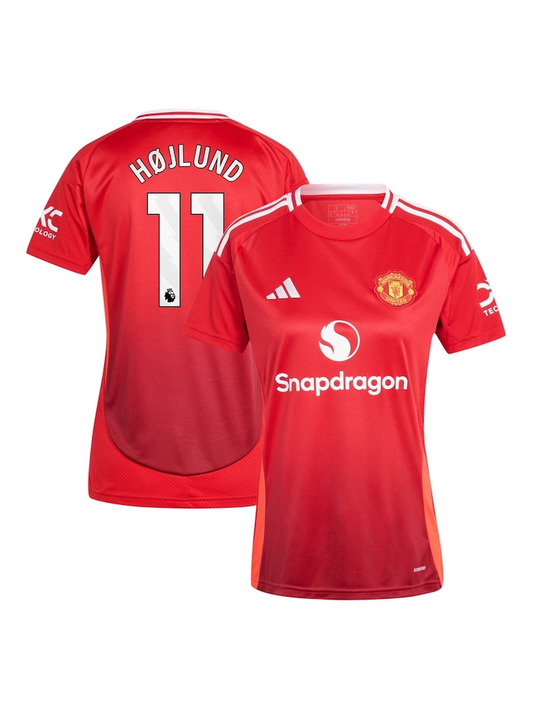 adidas Red Manchester United Home Shirt 2024-25 - Image 1 of 3