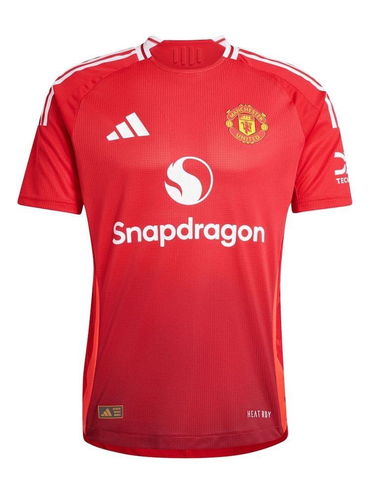 adidas Red Manchester United Home Authentic Shirt 2024-25 - Image 2 of 3